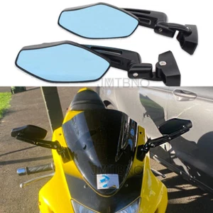 For Suzuki GSXR 600 750 1000 K4 Hayabusa 1300 Motorcycle Rearview Side Mirrors - Picture 1 of 12