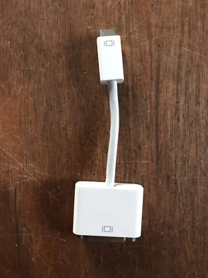 GENUINE OEM APPLE MINI-DVI TO DVI DISPLAY VIDEO ADAPTER CABLE M9321G/B NO BAG - Image 1 of 4