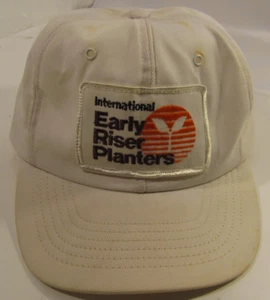 Swingster Hat Mens White Adjustable Vintage Patch Logo Cap Early Riser Planters - Picture 1 of 14