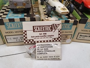 SCALEXTRIC EXIN MADE IN SPAIN 5188 BOLSA GUIA PORTA TRENCILLAS COMPLETA FABRICA - Imagen 1 de 3
