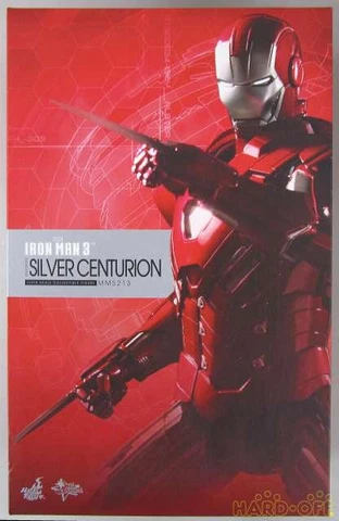 Hot Toys MMS213 Movie Masterpiece Iron Man 3 Mark 33 Silver Centurion Figure Cover