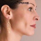 Cute Drop Rose Gold Dangle Earrings Jewelry 925 Sterling Silver Filled For Women