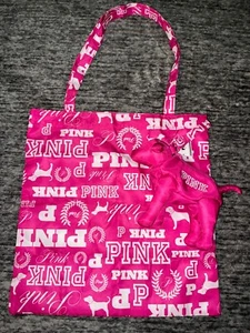 Borsa Victoria's Secret rosa 13,5" cucciolo nylon impacchettabile rosa gossip staccabile 🐶 - Foto 1 di 12
