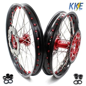 KKE 21''/19'' Offroad CNC Wheels Fit 1998 CR125R CR250R 1997-2001 Wheel Rim Set - Picture 1 of 12