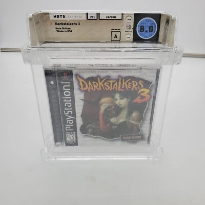 Darkstalkers 3 - Sony PlayStation PS1 Capcom WATA Graded 8.0 A Factory Sealed - Image 1 of 4