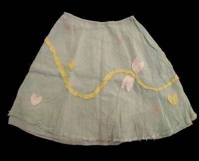 Nueva Falda Oilily Niña Algodón Chenilla Diseño Único Bordado Talla 176 EE. UU. 16 Foto 1 de 4