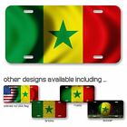 Plaque d'immatriculation en aluminium haute qualité - drapeau du Sénégal (Sénégalais) - nombreuses options