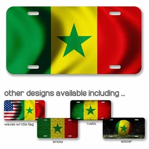 Hochwertiges Aluminium Nummernschild - Flagge Senegal (Senegalesisch) - viele Optionen - Bild 1 von 10