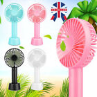 Portable Mini Hand-held Small Folding Desk Fan Cooler Cooling USB Rechargeable
