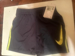 New Nike Swoosh Dri-FIT Athletics Kids Training Shorts Size XS - Gray DX5361-015 - Picture 1 of 8