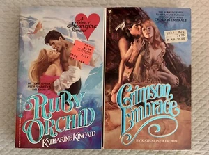 (2 pb) ALL by author KATHERINE KINCAID  Heartfire bodice ripper - Picture 1 of 2