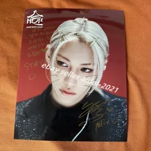 STRAY KIDS FELIX Autographed Photo Walkin On Water 合 HOP 8*10 K-POP COLLECTION C - Picture 1 of 4