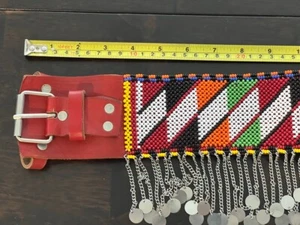 Gürtel Afghanistan Perlen sehr bunt, Bauchtanzgürtel - Bild 1 von 14