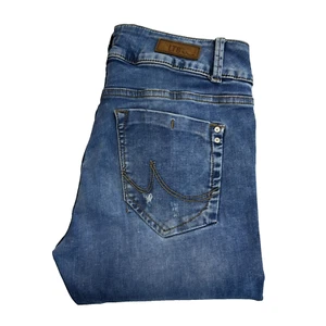 LTB Molly Distressed Jeans Womens W30 L32 Blue Super Slim Stretch Denim Vintage - Picture 1 of 18