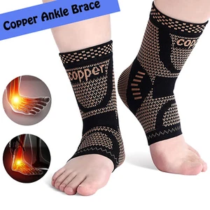 Ankle Brace Compression Support Sleeve Socks for Plantar Fasciitis Arch Support - Picture 1 of 14