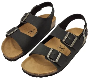 Sandalo Ciabatte Modello Birkenstock Milano Suola in Sughero Naturale Pelle - Imagen 1 de 11