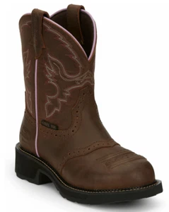 Justin Women's 'Wanette' Steel Toe EH Pull On Work Boot GY9980 - Picture 1 of 5