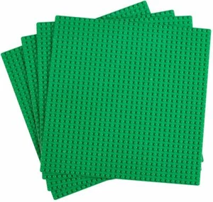 4 placas base verdes de 10""x10"" 32x32 pernos clásicos de construcción de ladrillo todas las marcas principales - Imagen 1 de 6