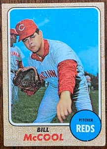 1968 TOPPS BILL MCCOOL CINCINNATI REDS CARD #597 VERY GOOD - Picture 1 of 2
