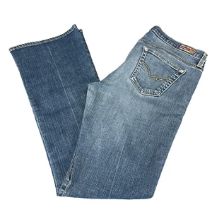 AG Adriano Goldschmied The Angel Damen 31R x 31 Bootcut Denim Jeans Hergestellt in den USA - Bild 1 von 9