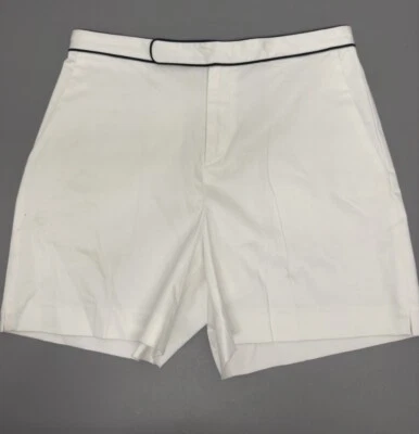 Pantalones Cortos Atléticos Y2K Ralph Lauren Golf Blanco Azul Marino Talla 8 #36 Foto 1 de 4