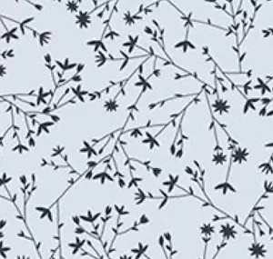 Stof Fabrics Dawn Twigs Lt. Blue Cotton Fabric By The Yard - Picture 1 of 2