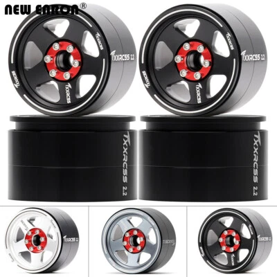 Aluminum 2.2" -5.5/-8.5MM Offset Wheel Rim Tires For RC 1/10 Axial SCX10 TRX4 KM - Image 1 of 4