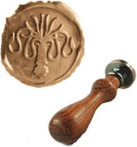 Vintage Fancy Squid Octopus Wax Seal Stamp Wedding Invitation Halloween Package - Picture 1 of 1