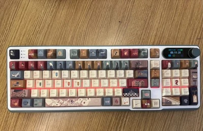 Custom Wireless Mechanical Keyboard – Harry Potter Themed Keycaps - Image 1 of 2