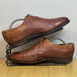 Foster & Son Made In England Oxford Leder Schuhe UK 8,5 E Braun - Bild 1 von 13