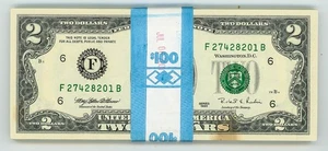 FR#1936F $2 1995 (50) Federal Reserve Notes Consecutive Atlanta DC-6074 - Picture 1 of 3