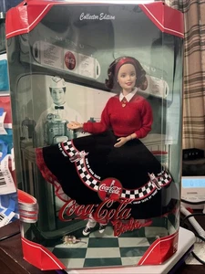 Mattel Coca-Cola “Soda Fountain Barbie” Doll Collector Edition  #24637 1999  New - Picture 1 of 2