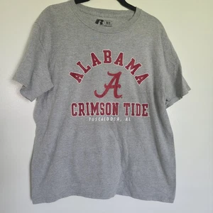Alabama Crimson Tide Grey Short Sleeve Unisex Medium T Shirt - Picture 1 of 11