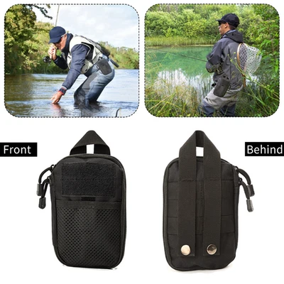 Boîte de matériel de pêche avec sections séparées pour pinces ciseaux et ha - Photo 1/4