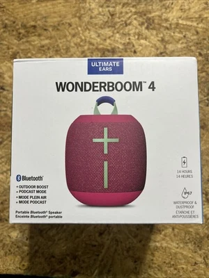 Ultimate Ears WONDERBOOM 4 Wireless Bluetooth Speaker - Pink - Изображение 1 из 4