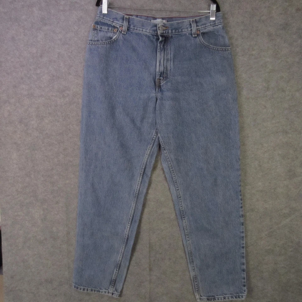 Levi's 550 Jeans Womens 16 Blue Relaxed Tapered Leg High Rise Denim Light Wash - Image 1 of 4