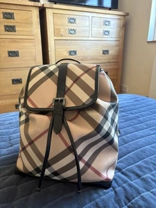 Authentic Burberry Nova Check Backpack - Picture 1 of 12