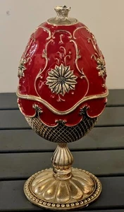 WALLACE 2002 Silversmiths Silver Plated Musical Holiday Egg Nativity Christmas - Picture 1 of 8