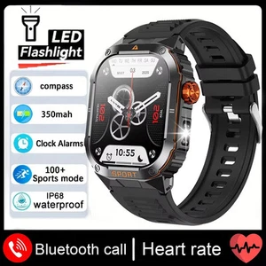 2.01" Wojskowy inteligentny zegarek do męskiego sportu tętno fitness tracker zegarek na rękę - Zdjęcie 1 z 22