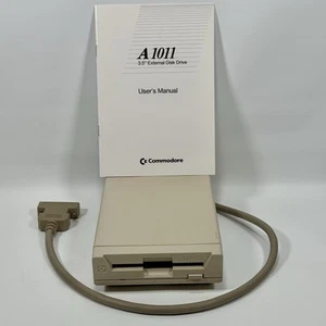 Lecteur de disquette Commodore AMIGA 1011 3,5" avec manuel - Testé fonctionnel ! RARE Vintage - Photo 1/10