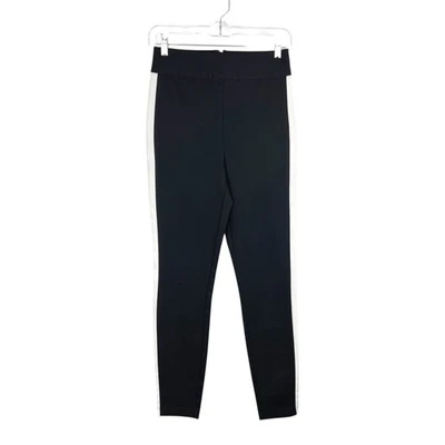 BCBGeneration Pants Women 6 Black White Stripe Seam Skinny Stretch Casual - Image 1 of 4