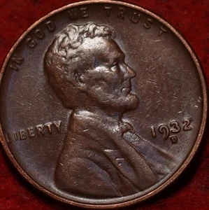 1932-D Denver Mint Copper Lincoln Wheat Cent - Picture 1 of 2