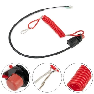 KILL CORD OUTBOARD MOTOR ENGINE SAFETY LANYARD CLIP KILL STOP SWITCH For Yamaha - Picture 1 of 13