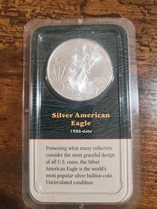 2000 American Eagle One Ounce 1 oz Silver Dollar Proof Coin + Package - Picture 1 of 5