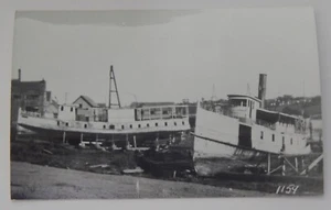 Steamship Steamer SILVER STAR & FREMONT real photo postcard RPPC - Picture 1 of 2