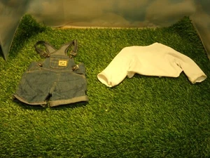 SMALL 12 INS SIZE DOLL CLOTHES SHORTALLS W/SHIRT - Picture 1 of 3