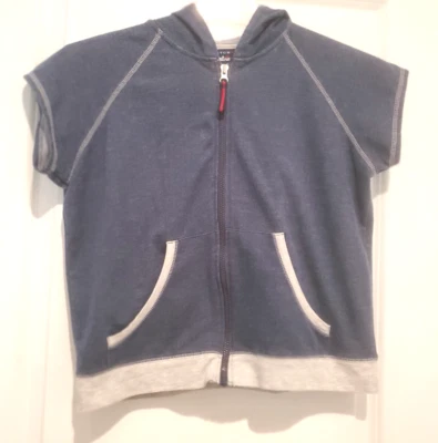 Sudadera corta con capucha manga gorra Catalina para mujer talla M cremallera completa 2 bolsillos aspecto de mezclilla Foto 1 de 4