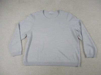 Sag Harbor Shirt Womens 2X Gray Long Sleeve Sweater Casual Crew Neck Classic - Image 1 of 4