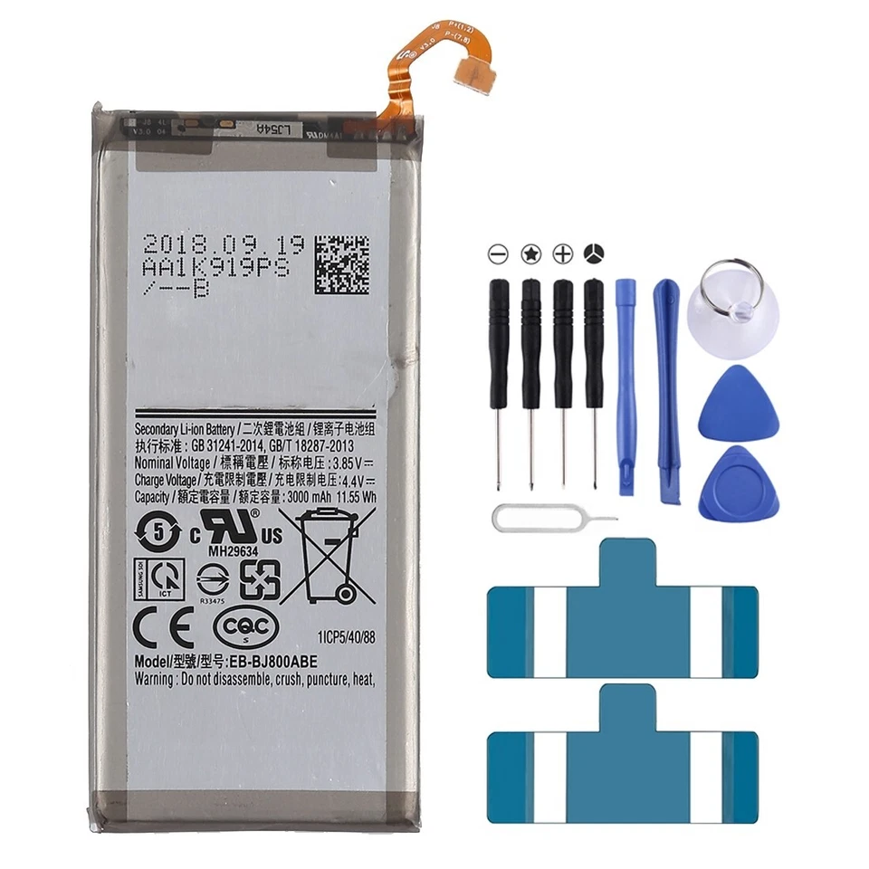 for Samsung Galaxy A6 2018 Sm-a600 3000mah Eb-bj800abe Original OEM Battery
