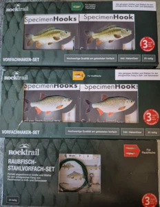 3er Set Rocktrail Angler Vorfach Haken angeln - Forelle / Karpfen / Raubfisch - Bild 1 von 5